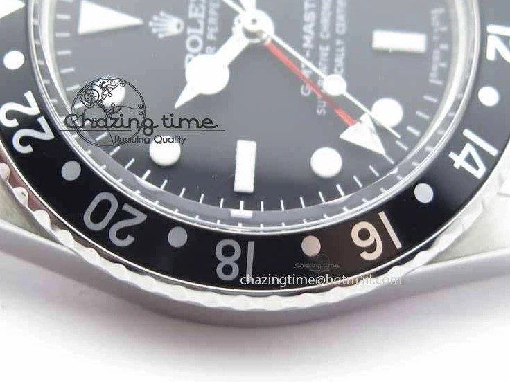MiroTime 0114 RelaxedFit GMT-Master Vintage 1675 SS BP Best Edition Black Bezel White Markers A 3750